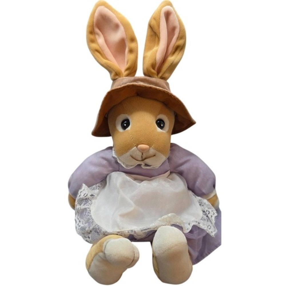 Enesco‎ Bunny Little's Plush 10" Purple Fair 1999 Donna Little Rabbit